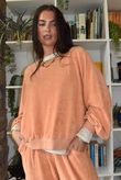 Terry B Lantern Sleeve Sweatshirt Just Peachy